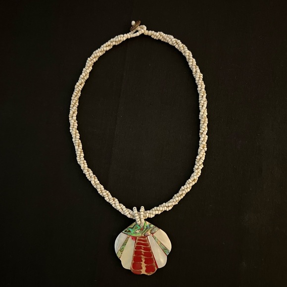 Beaded and Shell Necklace - Picture 2 of 12